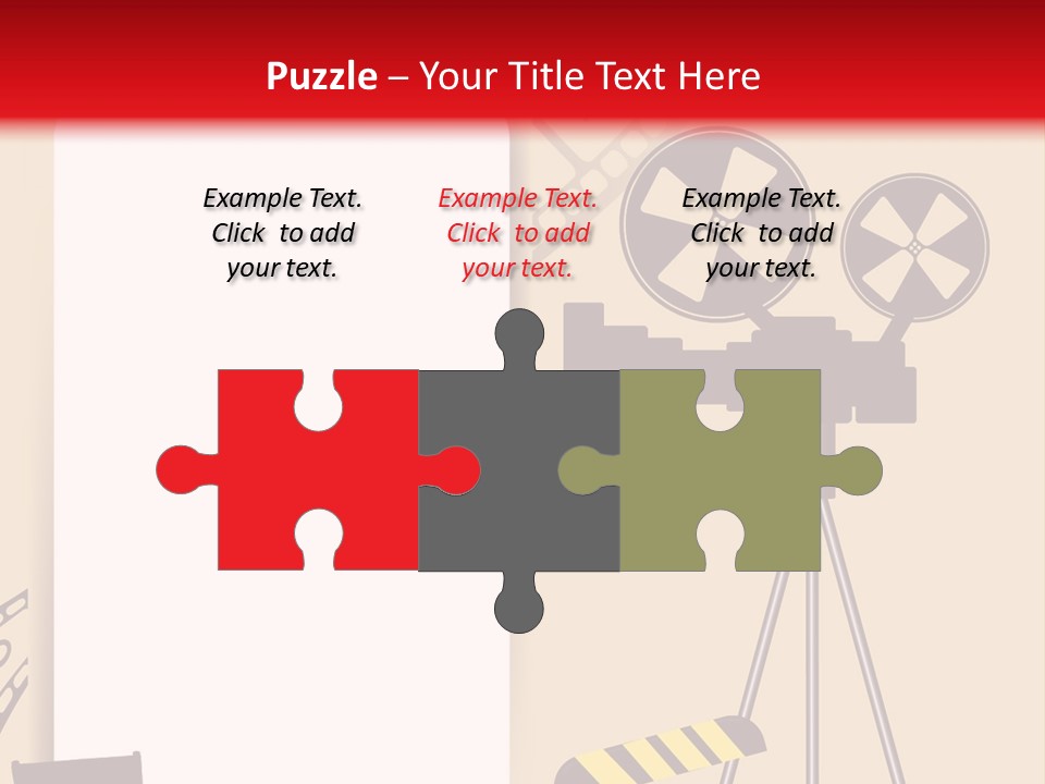 Blockbuster Cameraman Presentation PowerPoint Template