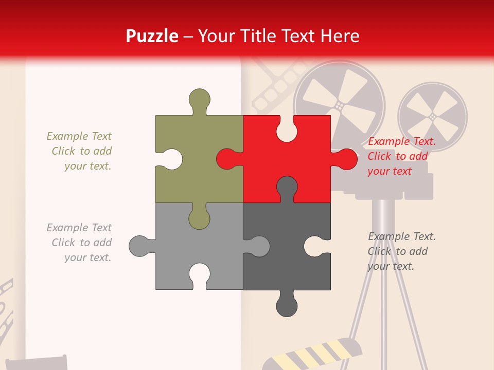 Blockbuster Cameraman Presentation PowerPoint Template