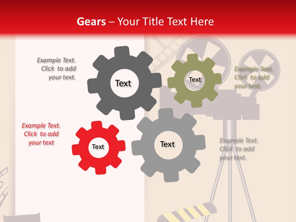 Blockbuster Cameraman Presentation PowerPoint Template