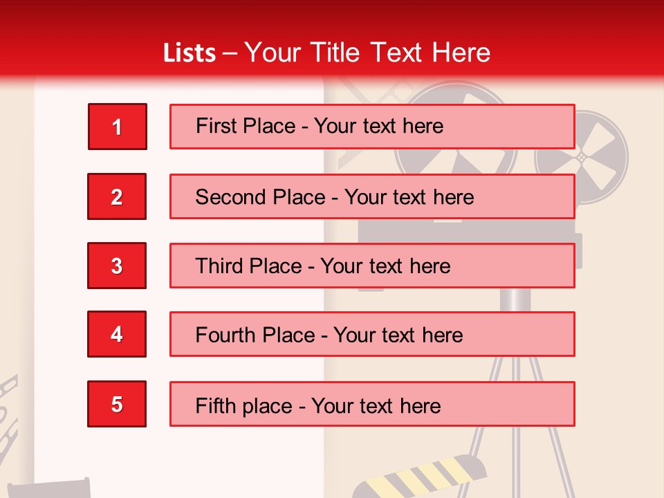 Blockbuster Cameraman Presentation PowerPoint Template