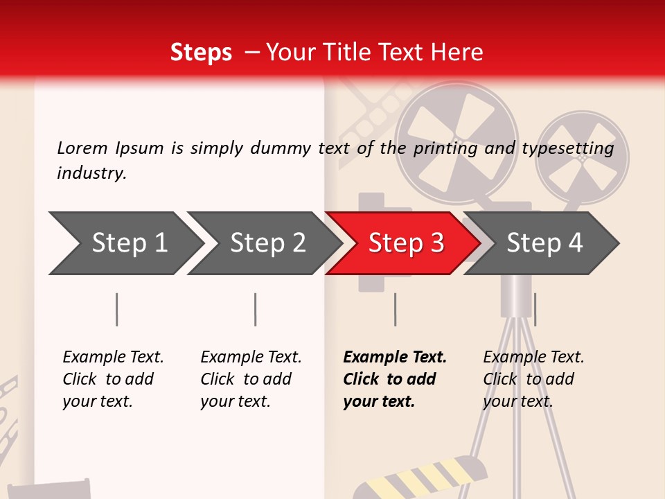 Blockbuster Cameraman Presentation PowerPoint Template