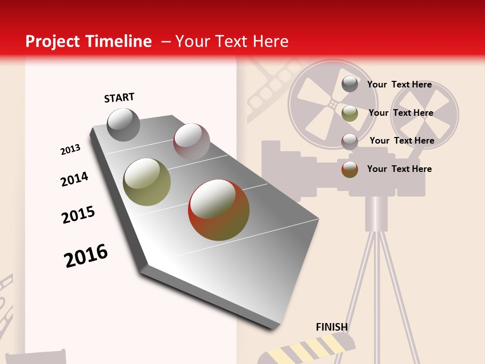 Blockbuster Cameraman Presentation PowerPoint Template