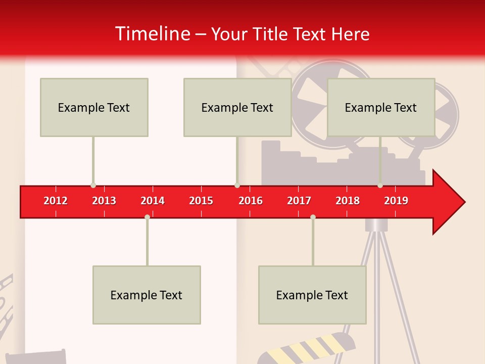 Blockbuster Cameraman Presentation PowerPoint Template