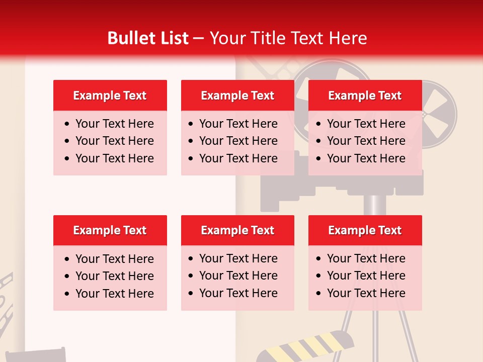 Blockbuster Cameraman Presentation PowerPoint Template