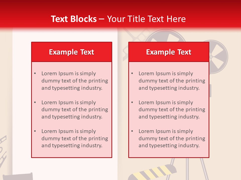 Blockbuster Cameraman Presentation PowerPoint Template