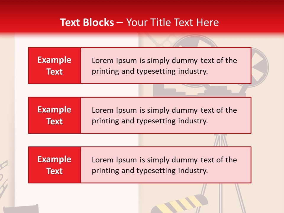 Blockbuster Cameraman Presentation PowerPoint Template