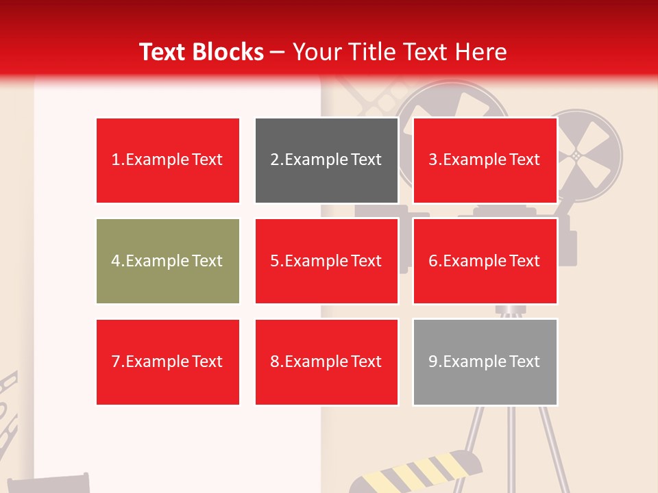 Blockbuster Cameraman Presentation PowerPoint Template