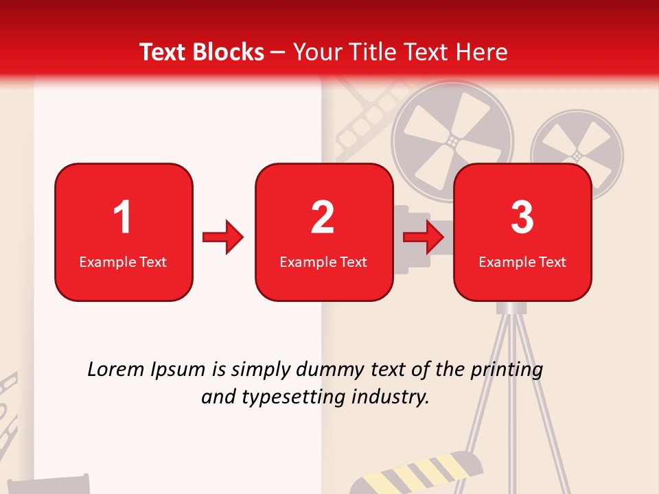 Blockbuster Cameraman Presentation PowerPoint Template