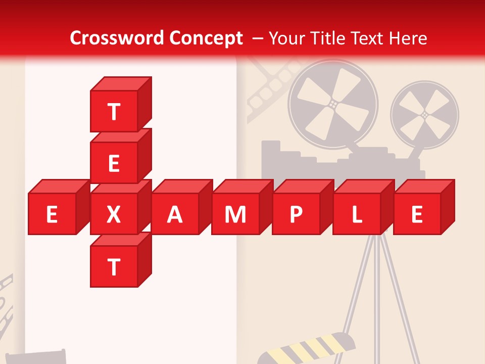 Blockbuster Cameraman Presentation PowerPoint Template