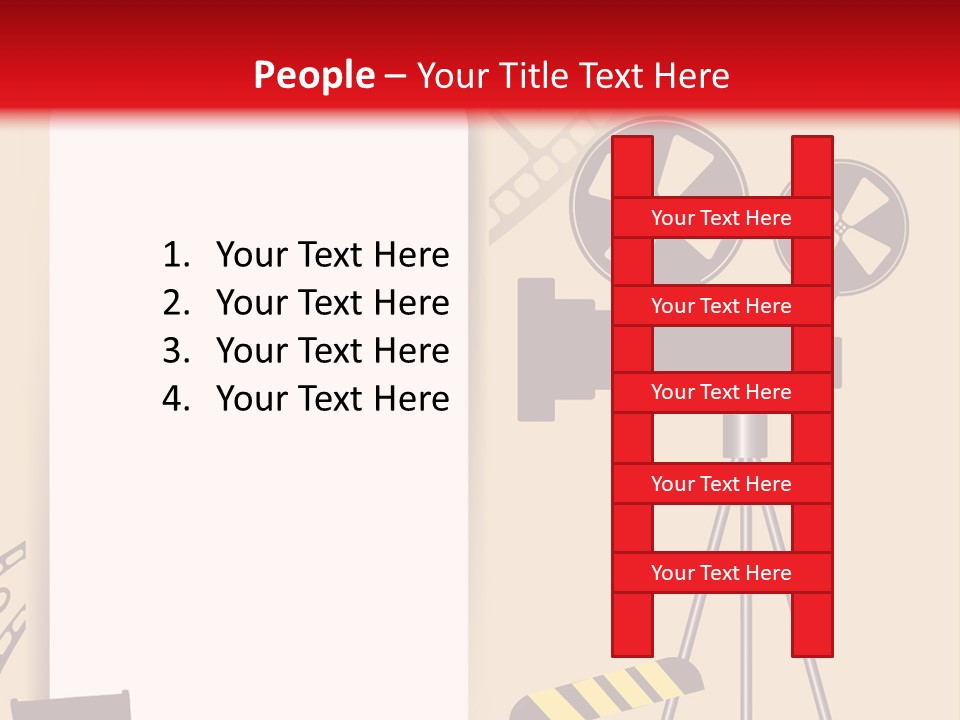 Blockbuster Cameraman Presentation PowerPoint Template