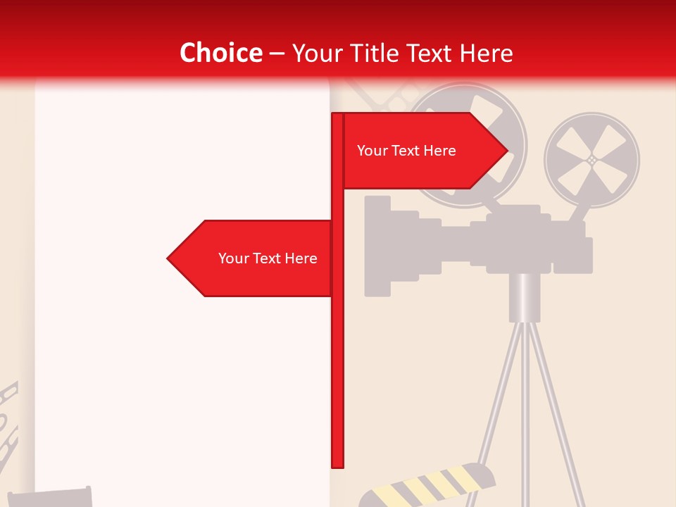 Blockbuster Cameraman Presentation PowerPoint Template