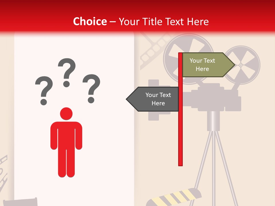 Blockbuster Cameraman Presentation PowerPoint Template