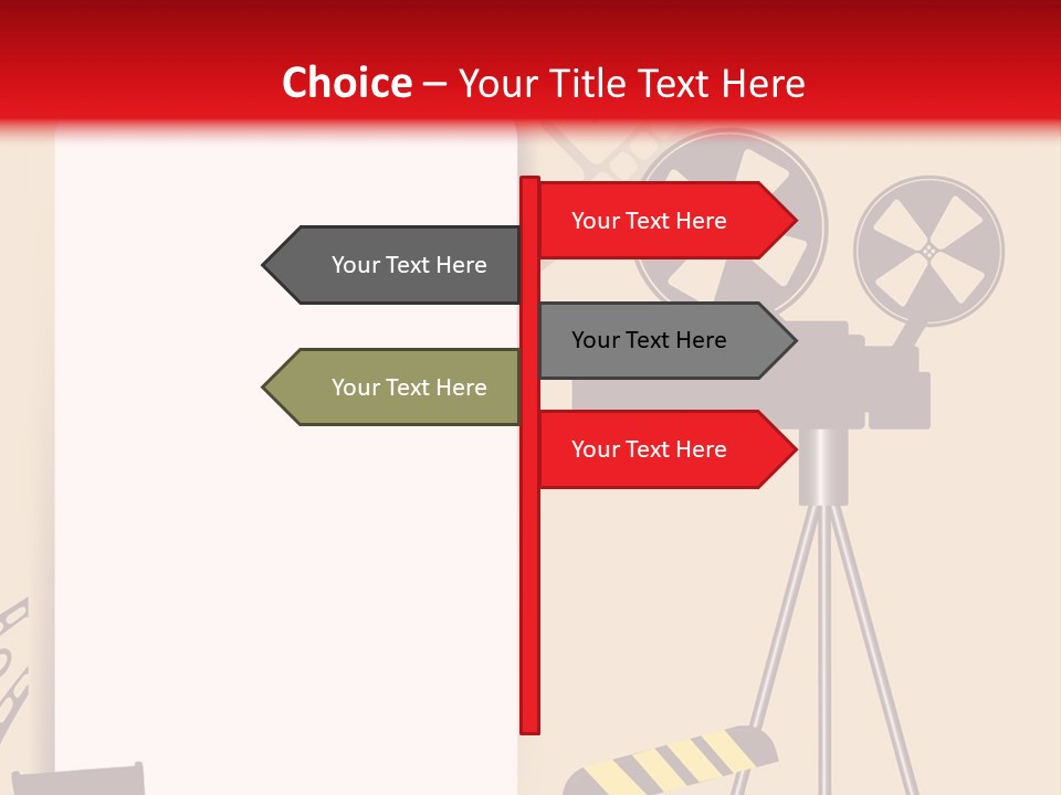 Blockbuster Cameraman Presentation PowerPoint Template