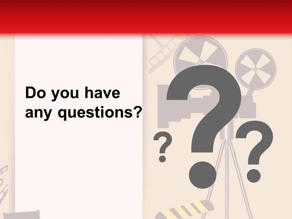 Blockbuster Cameraman Presentation PowerPoint Template