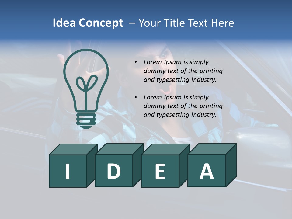 Young Abusive Expression PowerPoint Template