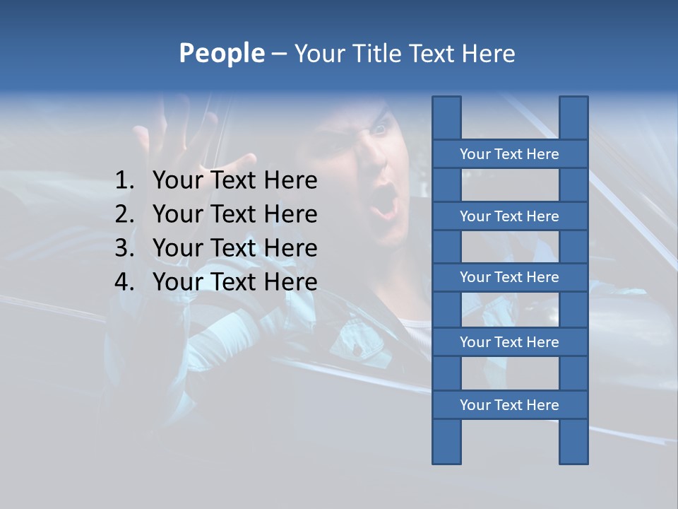 Young Abusive Expression PowerPoint Template