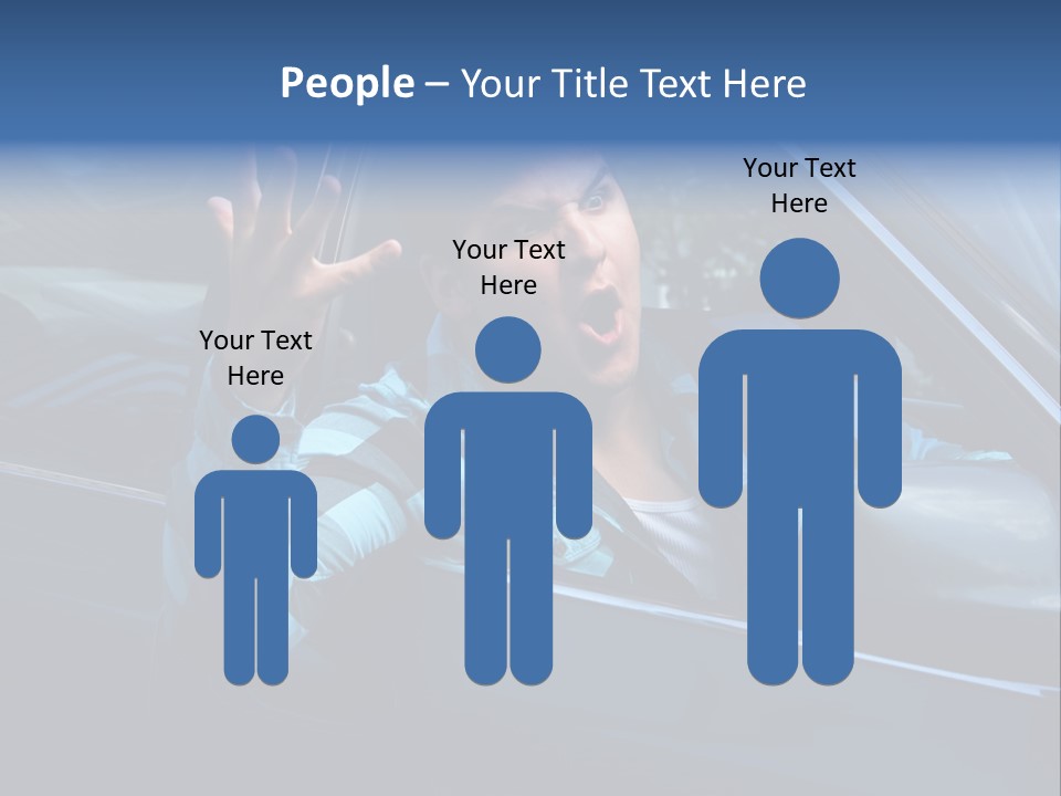 Young Abusive Expression PowerPoint Template