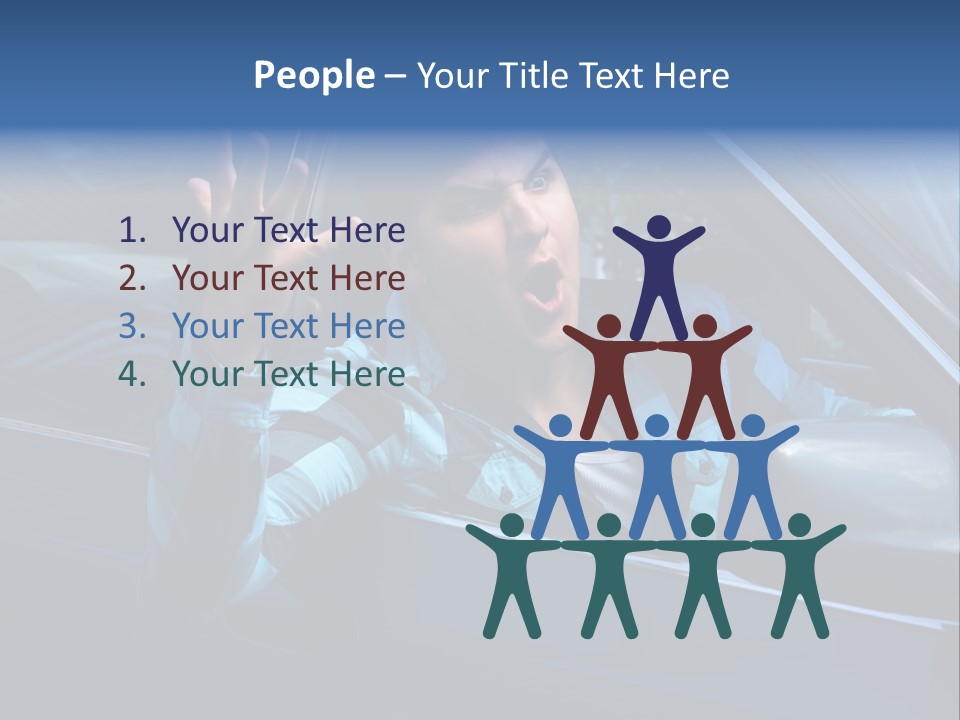 Young Abusive Expression PowerPoint Template