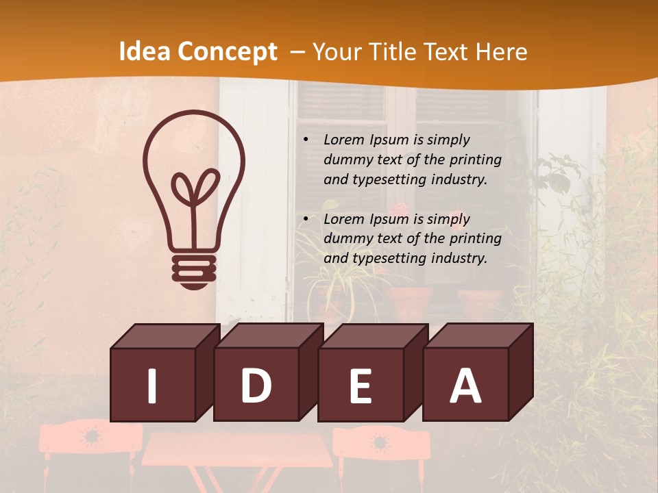 Exterior Coffee Light PowerPoint Template