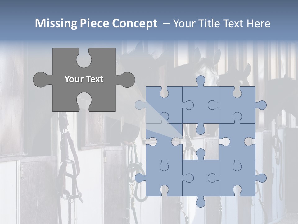 A Group Of Horses Standing Next To Each Other PowerPoint Template