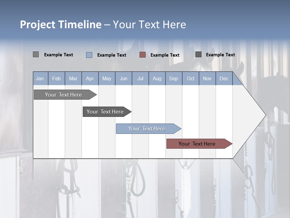 A Group Of Horses Standing Next To Each Other PowerPoint Template