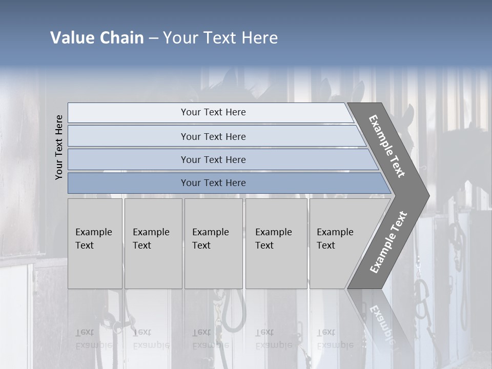 A Group Of Horses Standing Next To Each Other PowerPoint Template