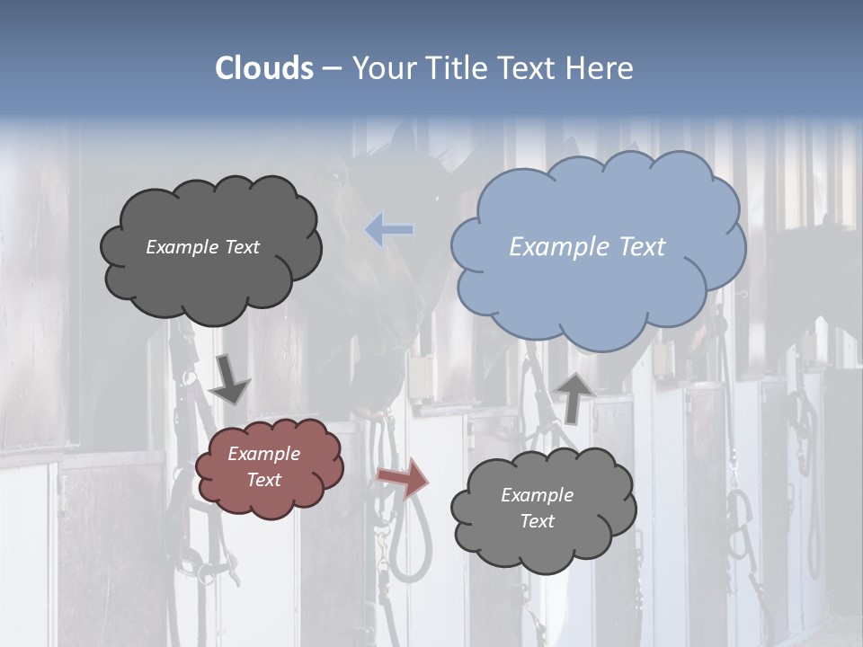 A Group Of Horses Standing Next To Each Other PowerPoint Template