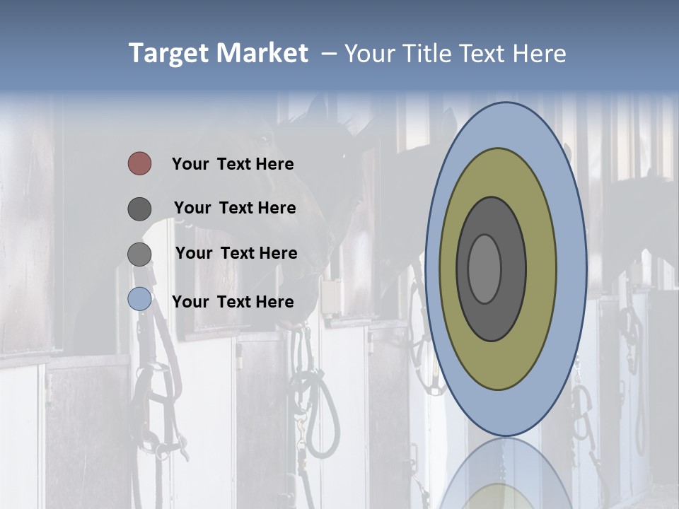 A Group Of Horses Standing Next To Each Other PowerPoint Template