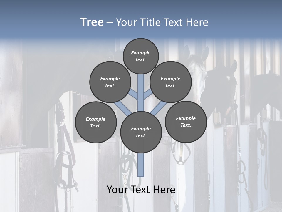 A Group Of Horses Standing Next To Each Other PowerPoint Template