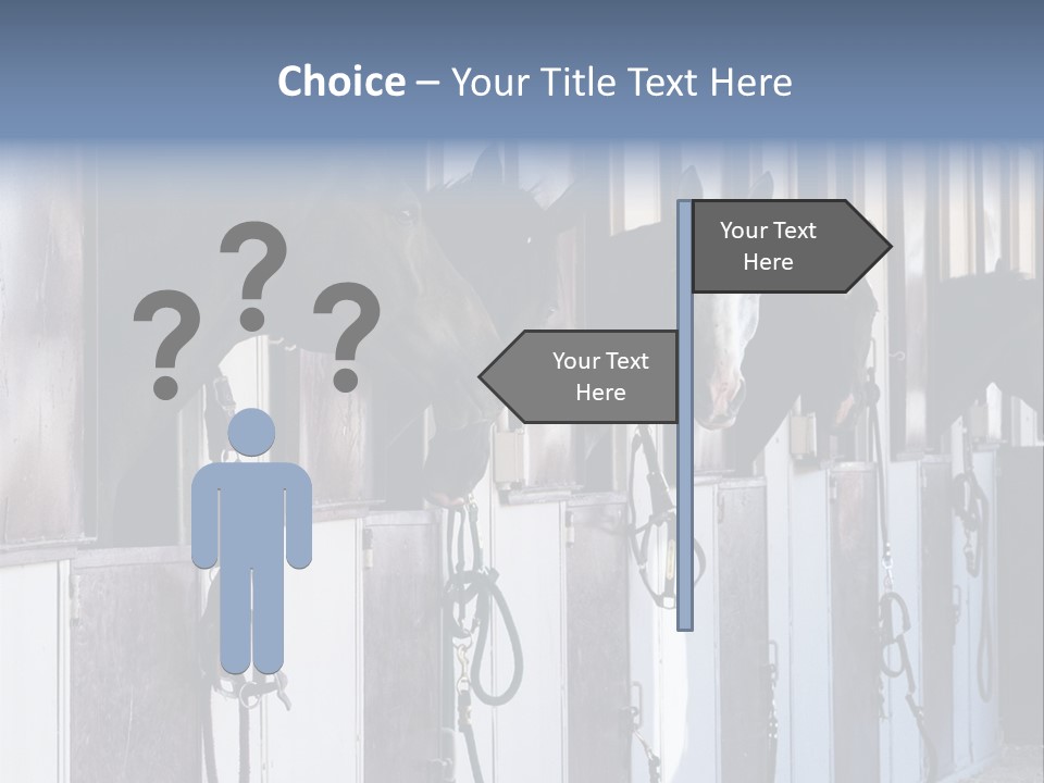 A Group Of Horses Standing Next To Each Other PowerPoint Template