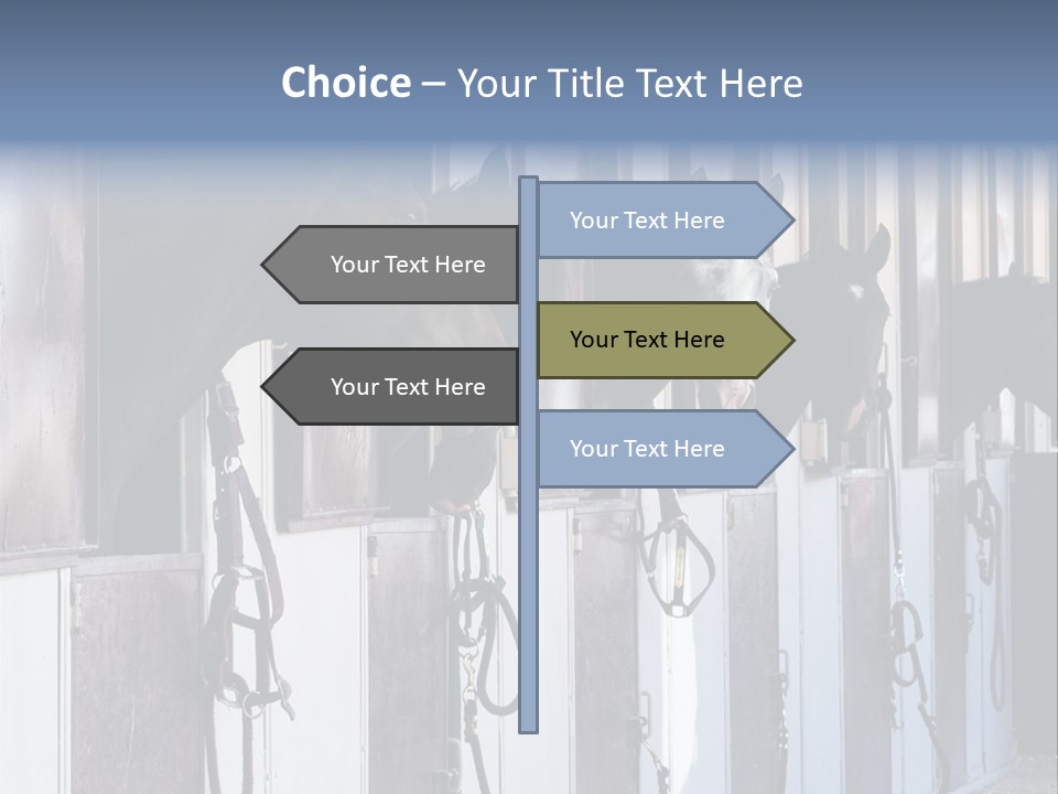 A Group Of Horses Standing Next To Each Other PowerPoint Template