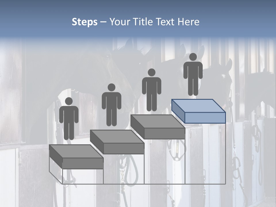 A Group Of Horses Standing Next To Each Other PowerPoint Template