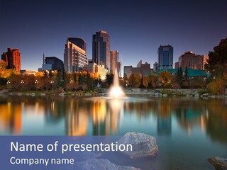 Princess Warm Skyscraper PowerPoint Template