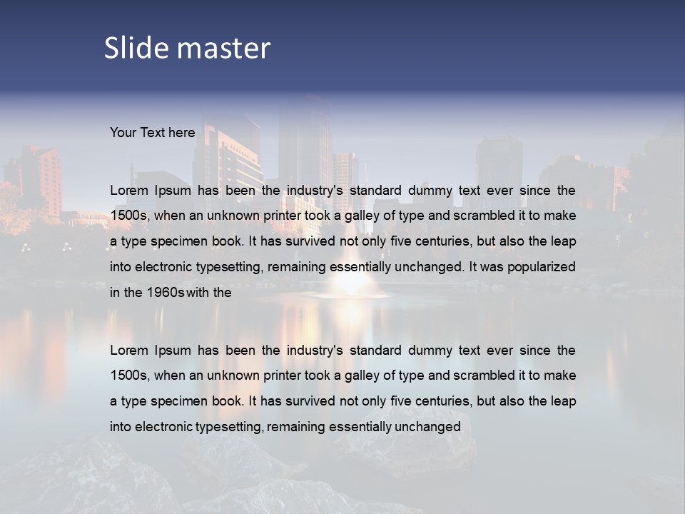 Princess Warm Skyscraper PowerPoint Template