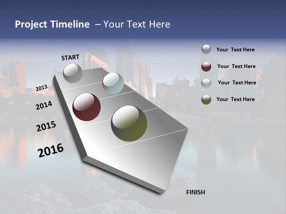 Princess Warm Skyscraper PowerPoint Template