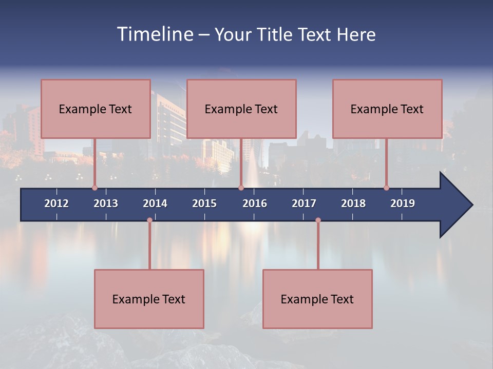Princess Warm Skyscraper PowerPoint Template