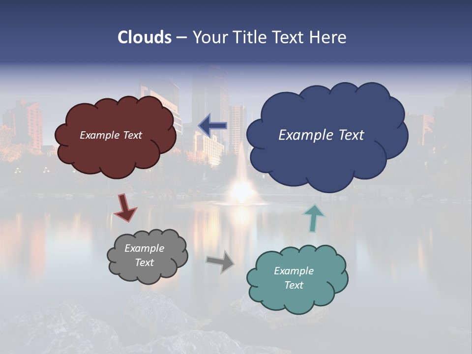 Princess Warm Skyscraper PowerPoint Template