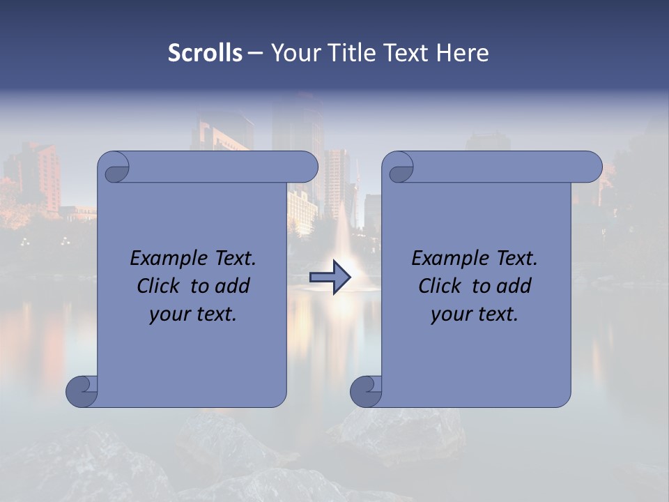 Princess Warm Skyscraper PowerPoint Template