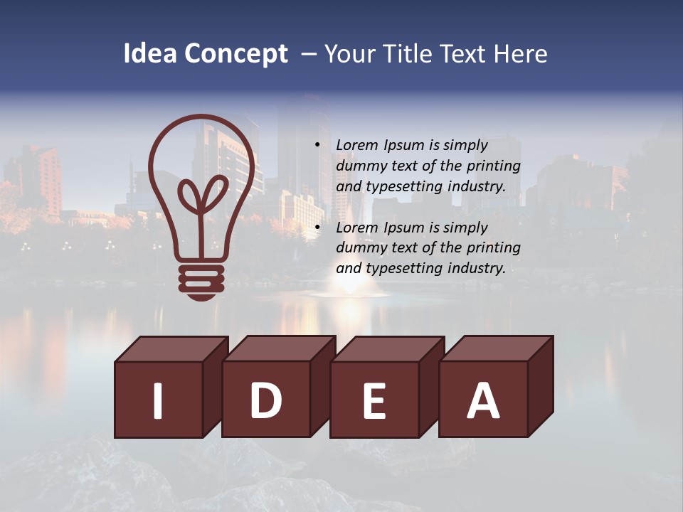 Princess Warm Skyscraper PowerPoint Template