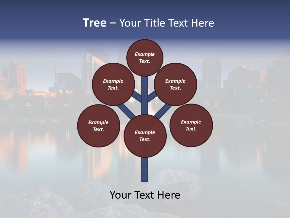 Princess Warm Skyscraper PowerPoint Template