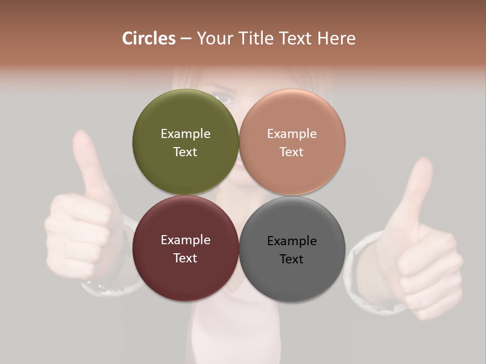 Joy Girl Woman PowerPoint Template