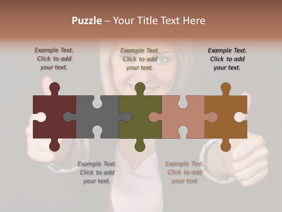 Joy Girl Woman PowerPoint Template