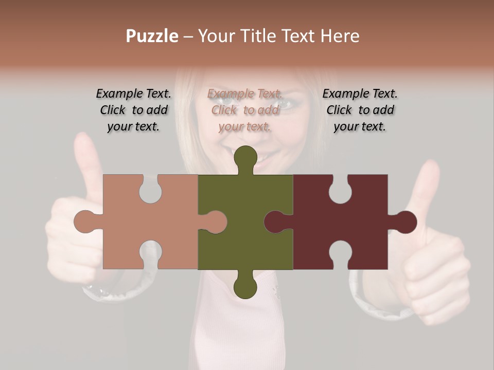 Joy Girl Woman PowerPoint Template