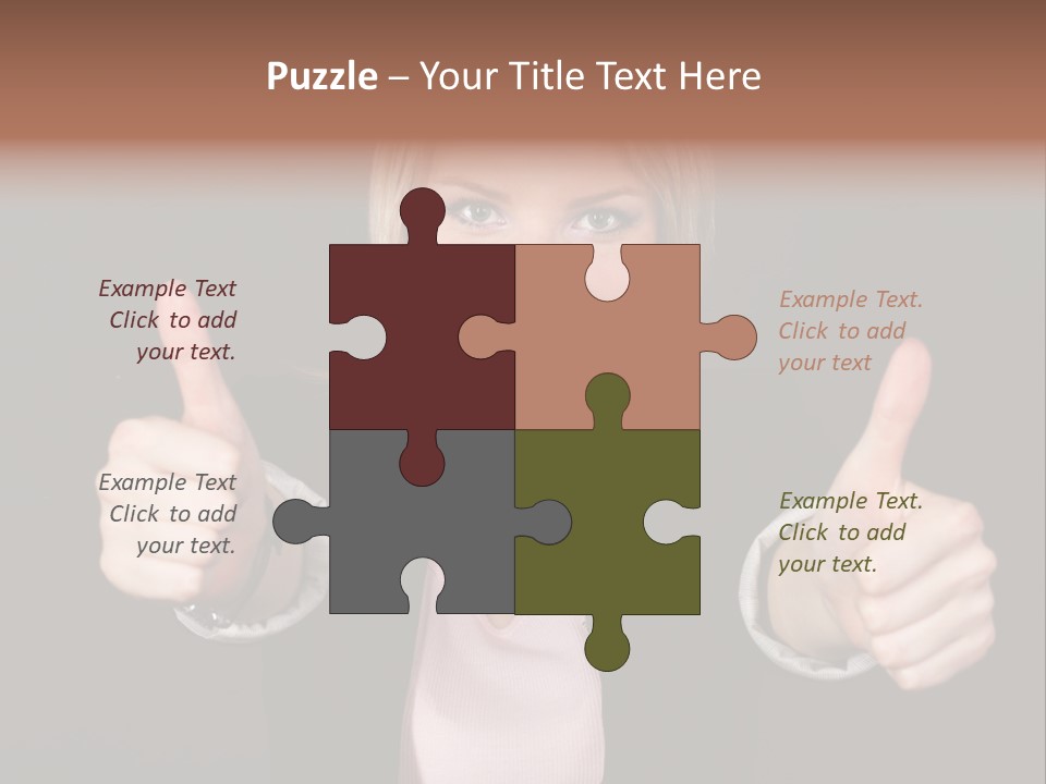 Joy Girl Woman PowerPoint Template