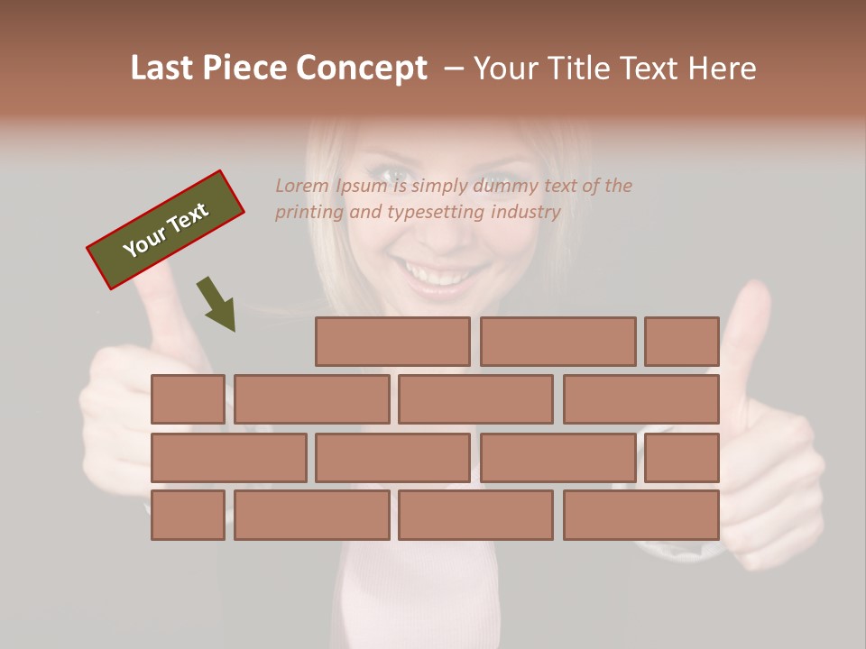 Joy Girl Woman PowerPoint Template