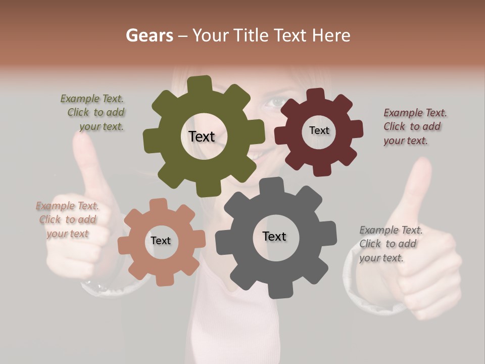 Joy Girl Woman PowerPoint Template