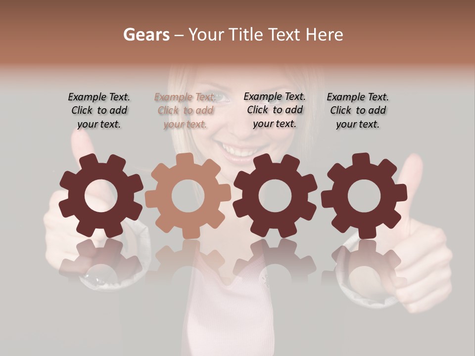 Joy Girl Woman PowerPoint Template