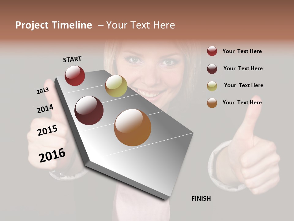 Joy Girl Woman PowerPoint Template