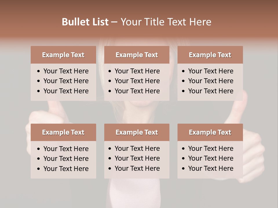 Joy Girl Woman PowerPoint Template