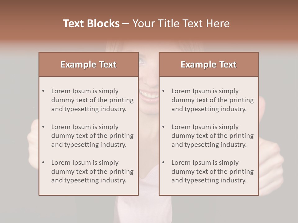 Joy Girl Woman PowerPoint Template